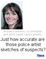 Police sketches seldom look like the actual suspect.